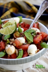 salatka z arbuza z mozzarella 1