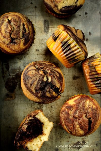 Muffiny z aromatyczną czekoladą