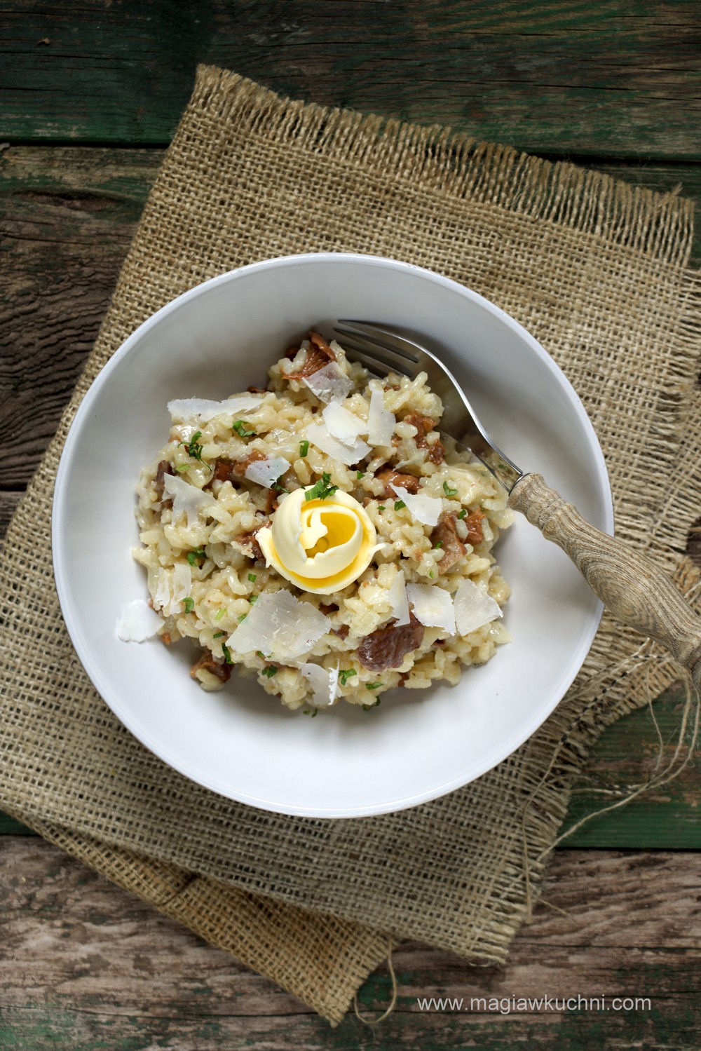 Risotto z kurkami