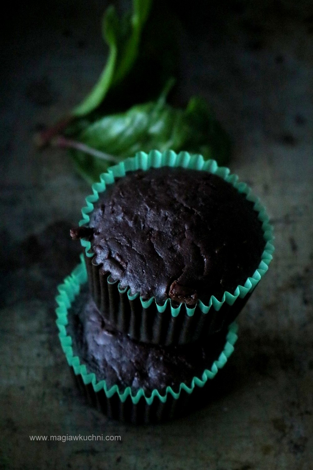 Wegańskie muffiny czekoladowe